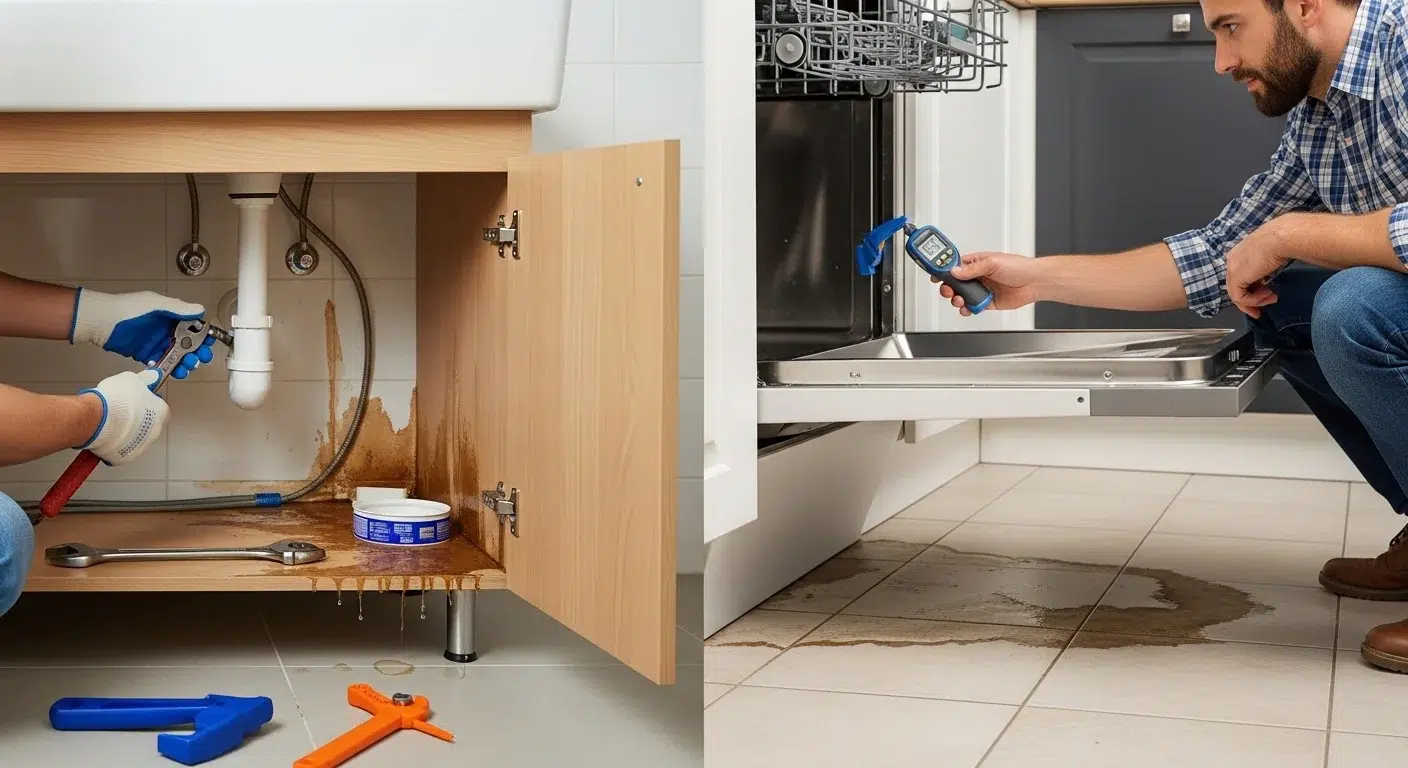 معالجة تسربات الحمامات والمطابخ بجده