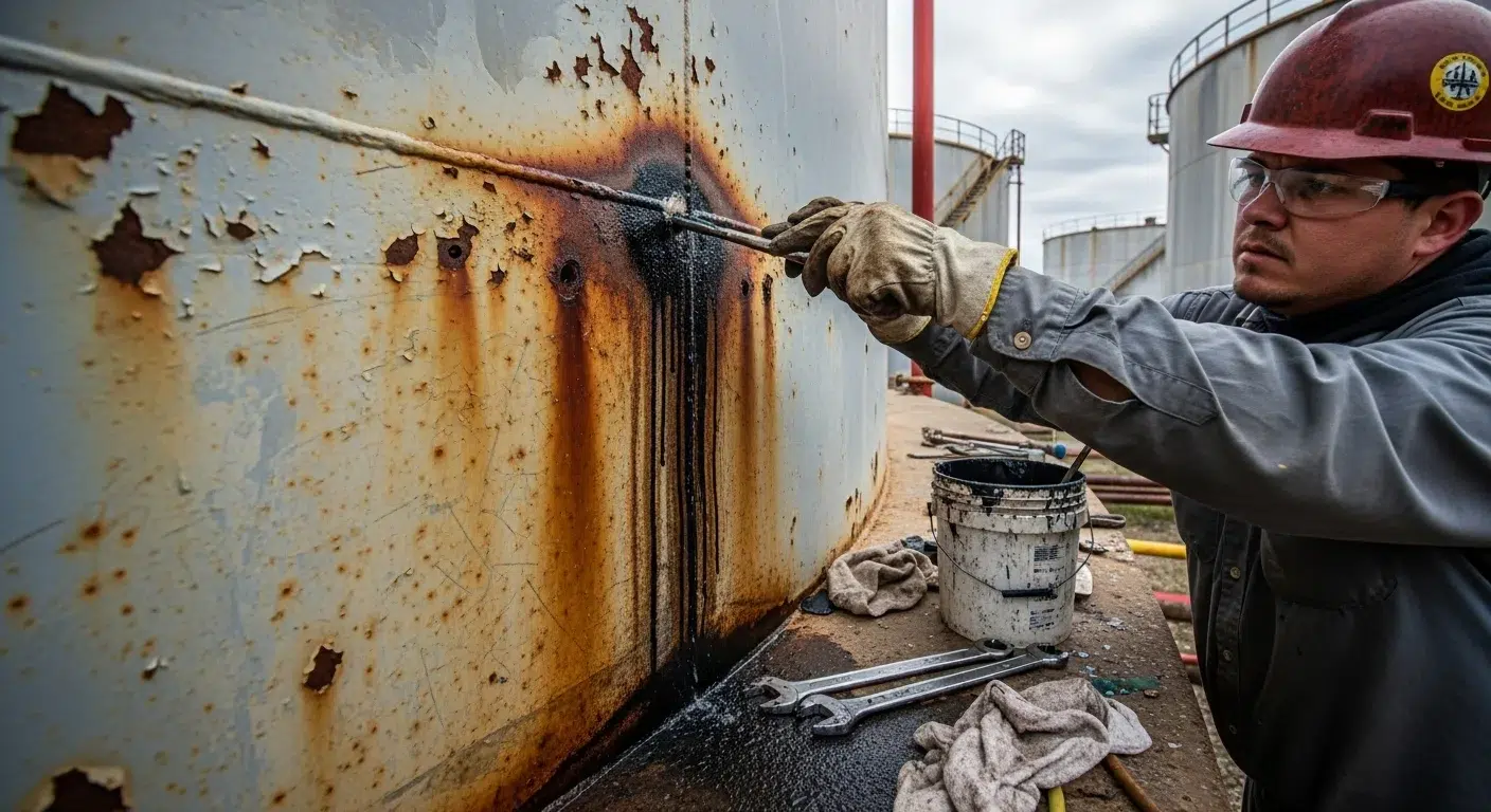 اصلاح تسرب الخزان بجده