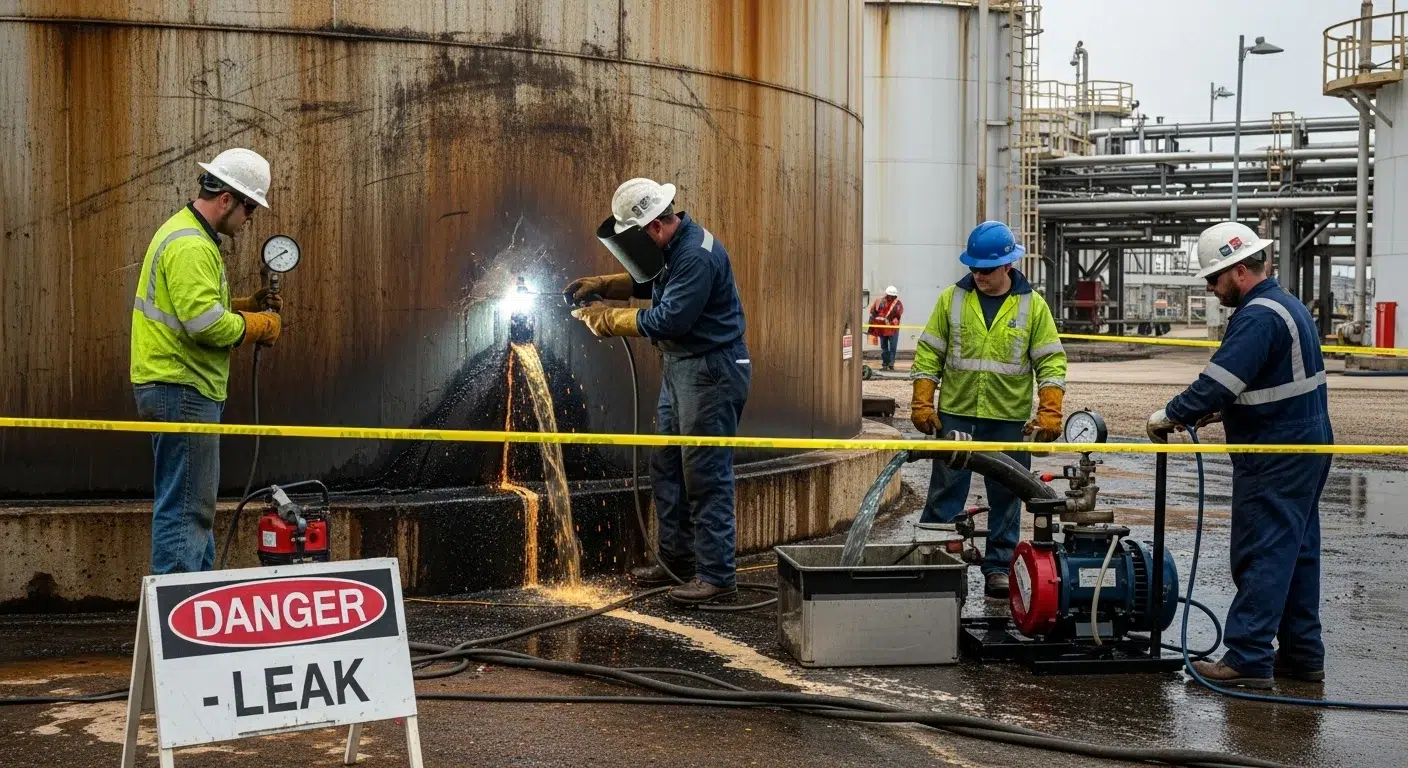 اصلاح تسرب الخزان بجده