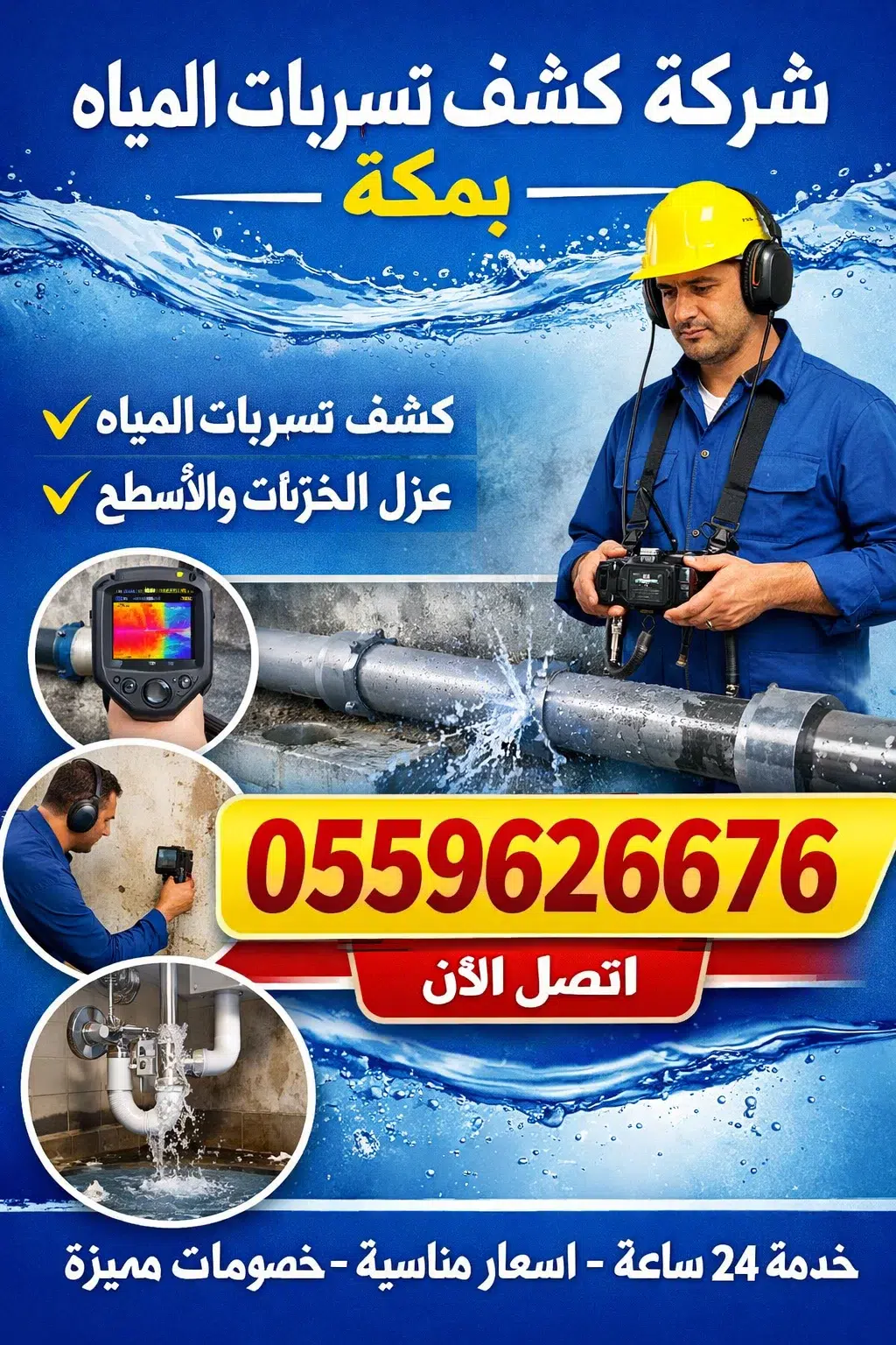 شركه كشف تسربات المياه في جده رقم شركة كشف تسربات المياه بمكة