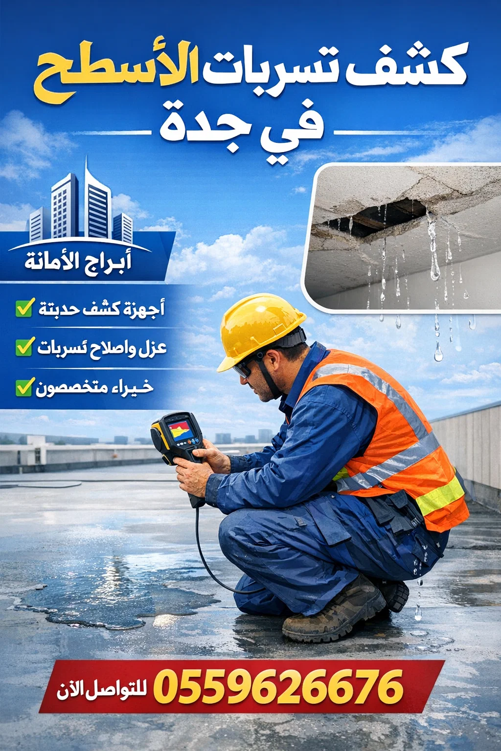 شركه كشف تسربات المياه في جده شركة كشف تسربات الأسطح في جدة