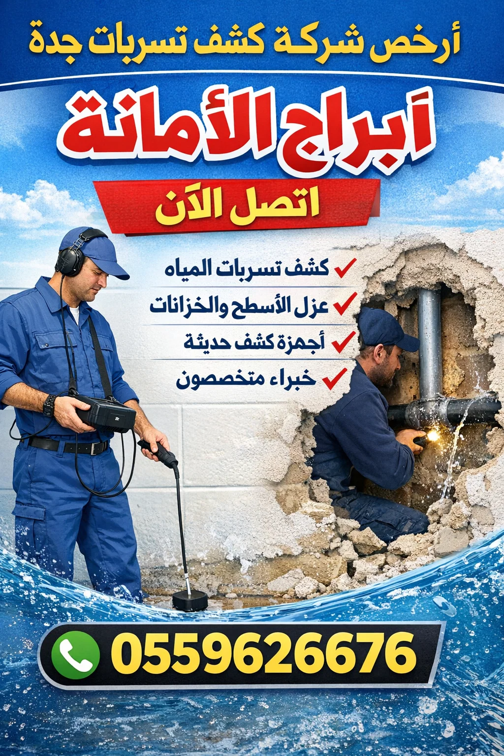 شركه كشف تسربات المياه في جده ارخص شركة كشف تسربات جدة