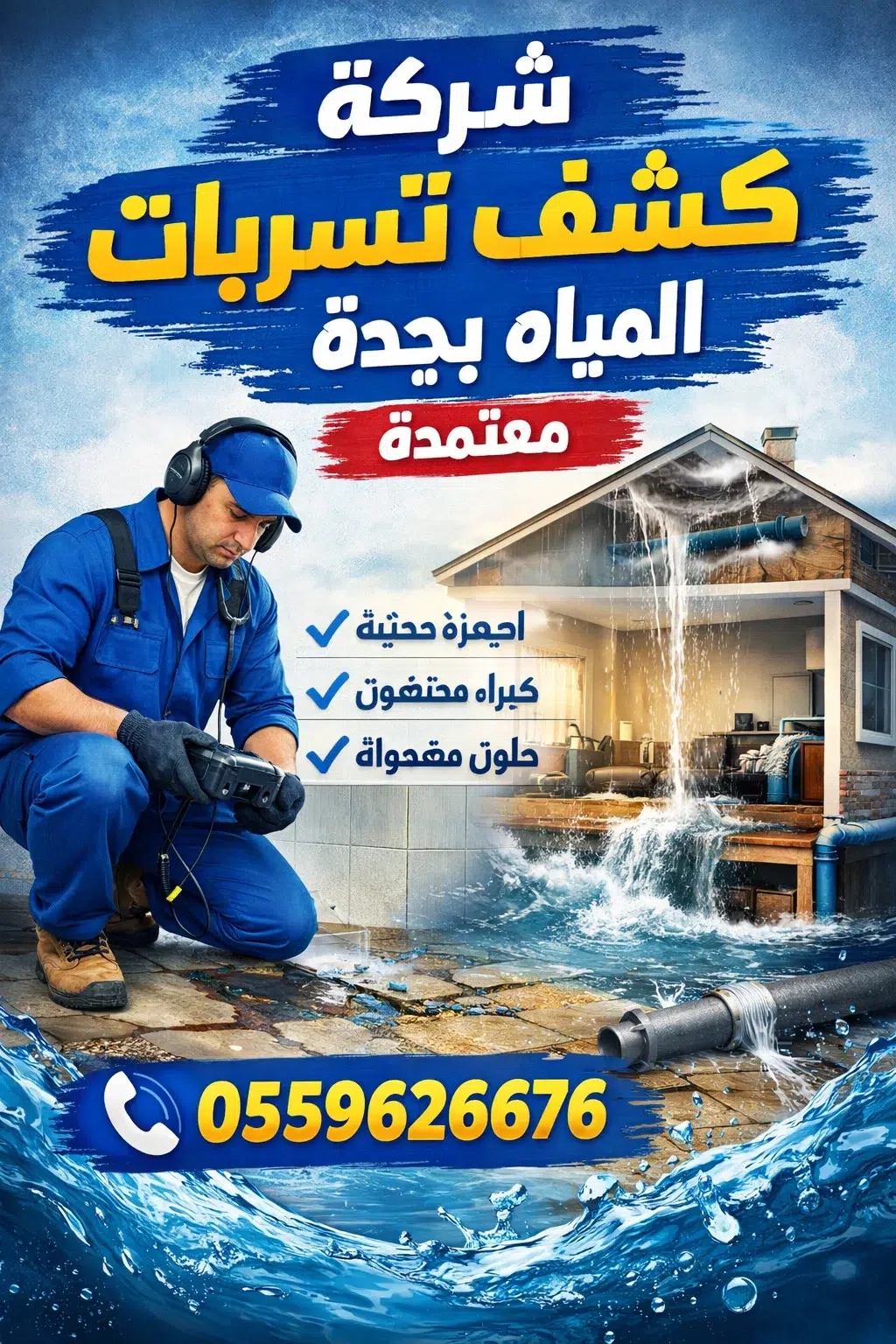 شركه كشف تسربات المياه في جده كيف تختار شركة إصلاح تسربات المياه بجدة بدون تكسير؟