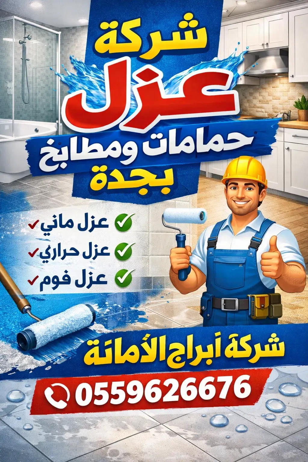 شركة عزل حمامات ومطابخ بجدة