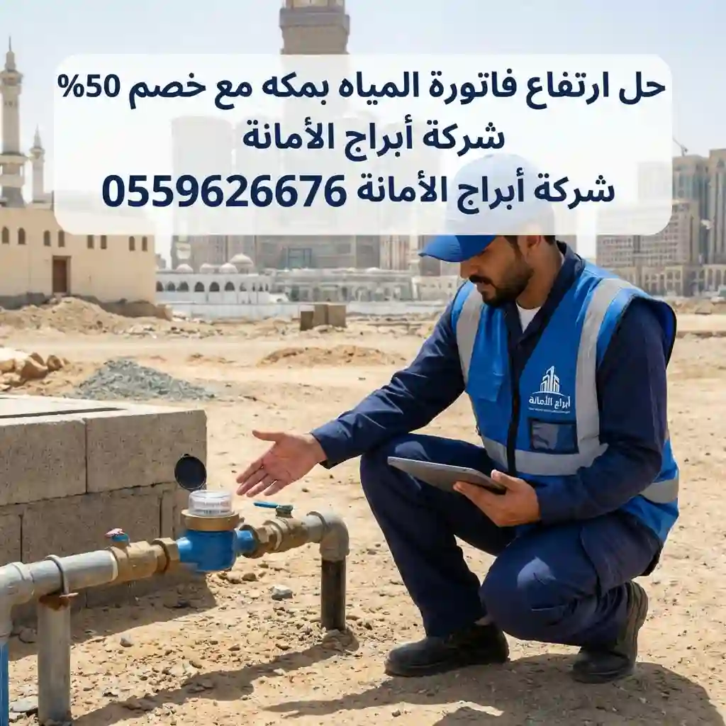 حل ارتفاع فاتورة المياه بمكه