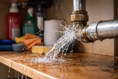 كشف تسربات المياه فحص