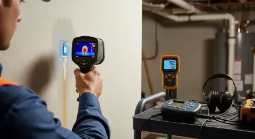 كشف تسربات المياه بدون تكسير في مكه