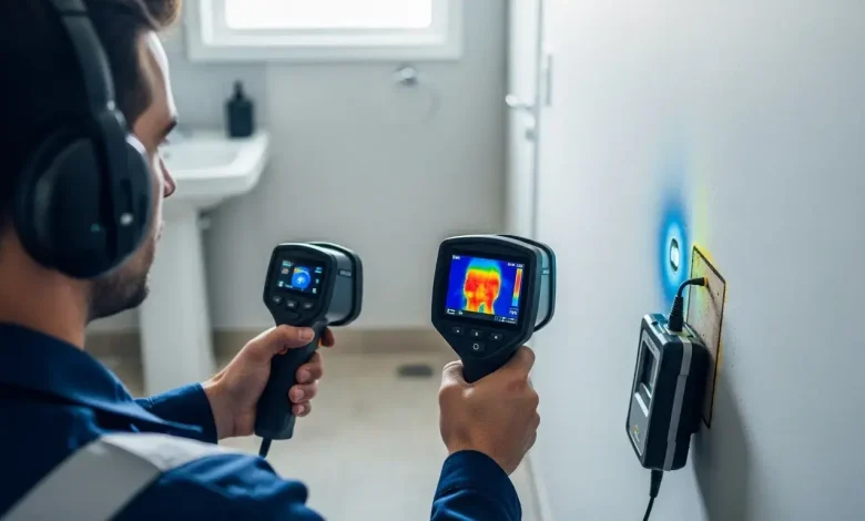 كشف تسربات المياه بدون تكسير في مكه