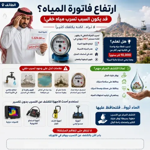 ارتفاع فاتورة المياه بالطائف