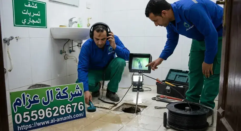 كشف تسربات المجاري