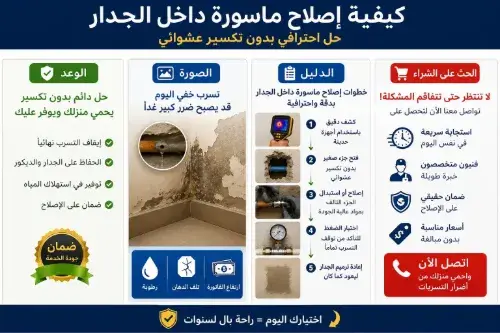 كيفية إصلاح ماسورة داخل الجدار