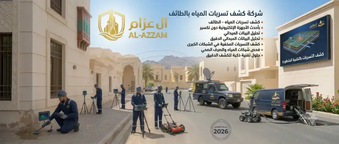 شركة كشف تسربات المياه بالطائف
