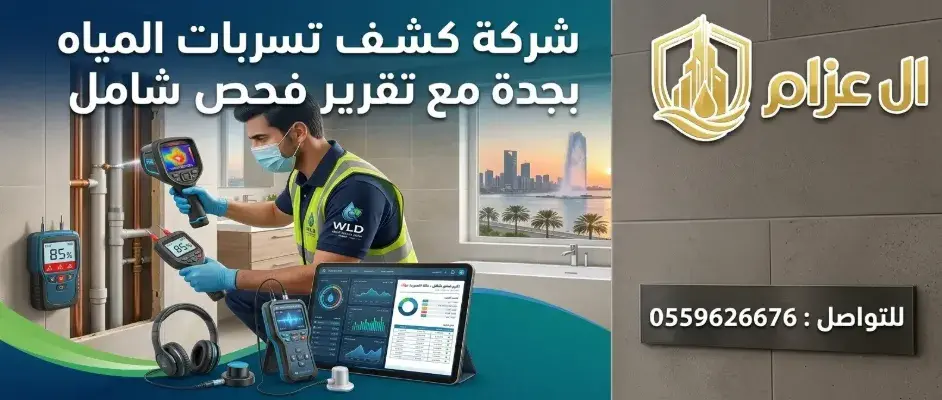  شركة كشف تسربات المياه بجدة مع تقرير فحص شامل