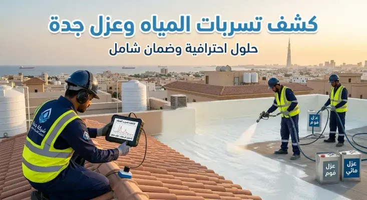 كشف تسربات المياه وعزل جدة