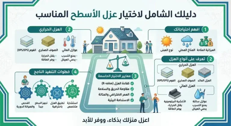 دليلك لاختيار عزل اسطح مناسب