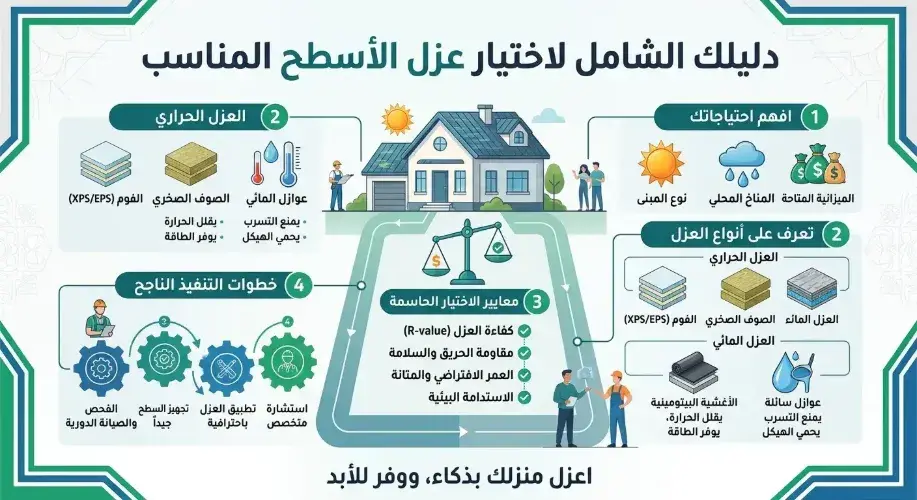دليلك لاختيار عزل اسطح مناسب